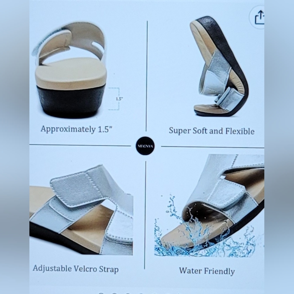 NIB MEGNYA ORTHOTIC SOLE SUPPORT FOR FLAT FEET ARCH SUPPORT PLANTAR FASC… - Picture 2 of 15